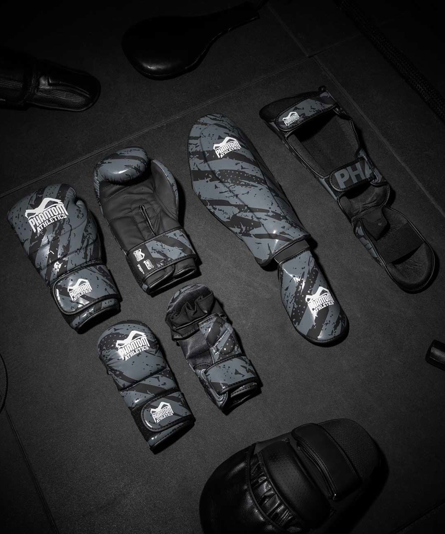 Gants De Boxe Phantom Athletics Evo Camo Tiger - Gris