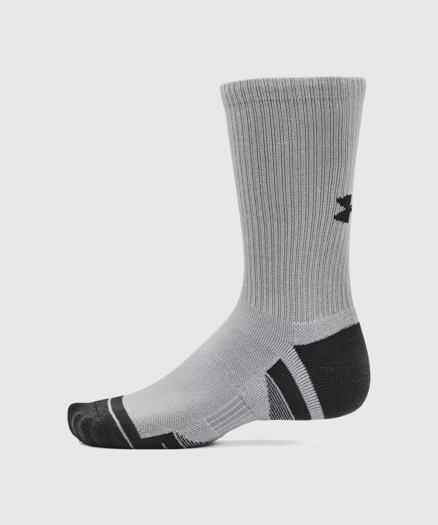 Under Armour Ua Performance Tech Calze Alte 3 Paia – Bianco/Nero/Grigio