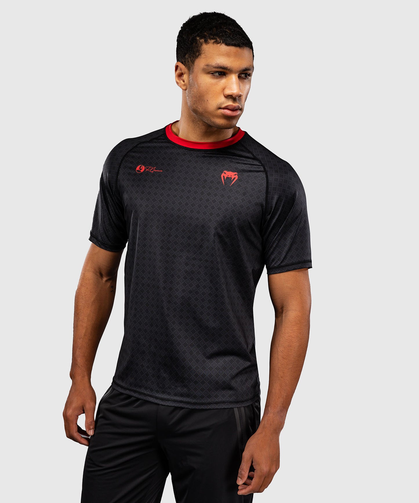 Venum x Roger Gracie Signature Maglietta Dry Tech - Nero/Rosso