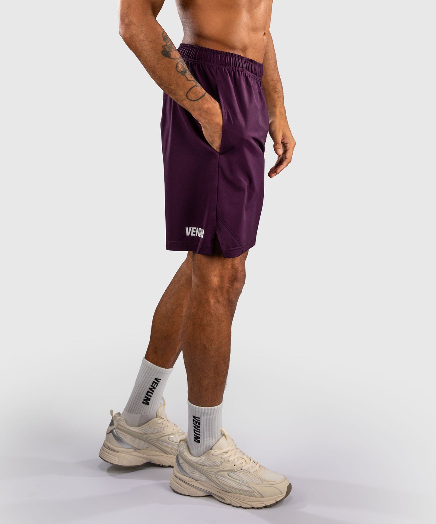 Short d'entraînement Venum Contender - Violet foncé/Blanc