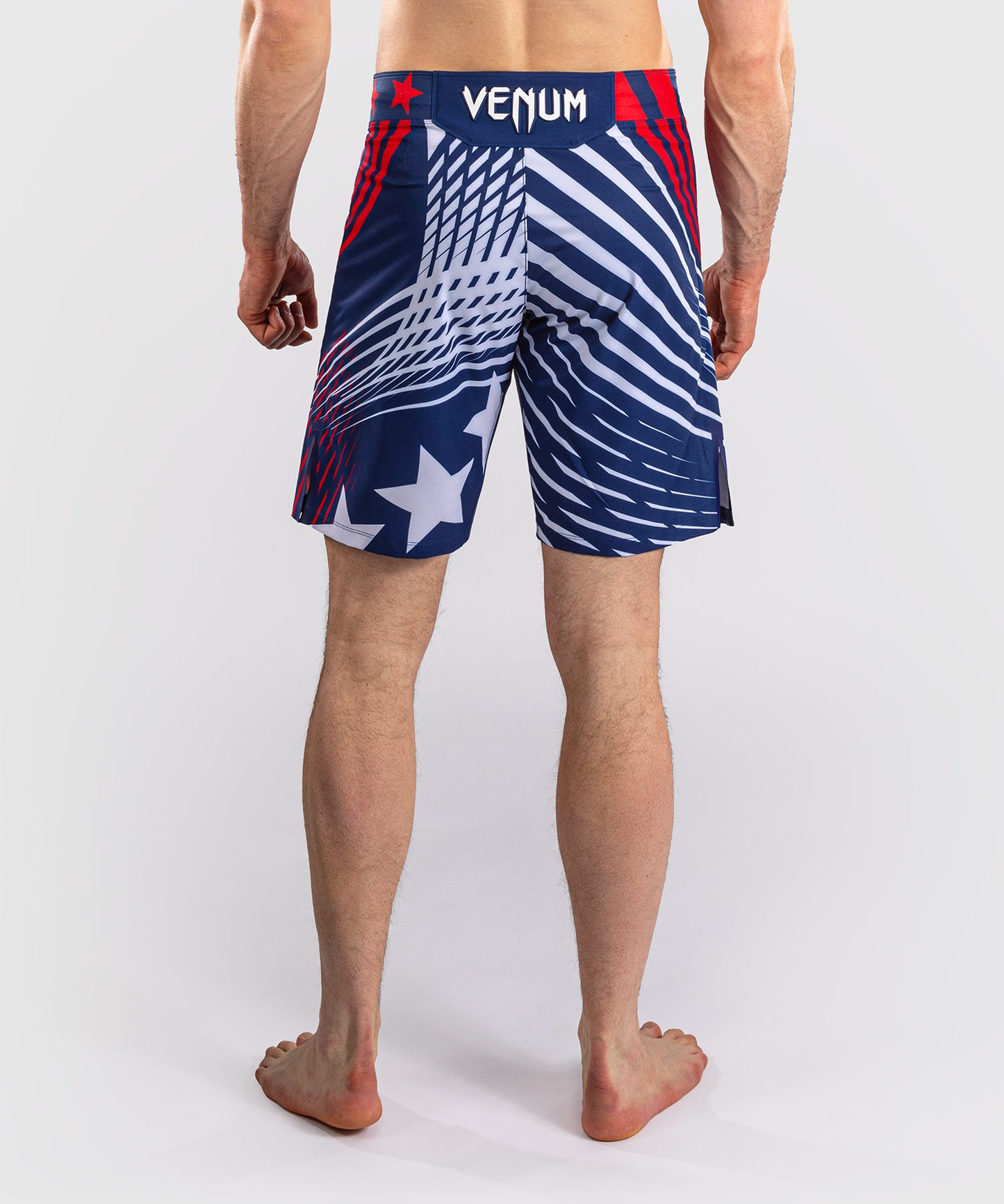 Men's Official UFC Freedom 250 by Venum Blue Authentic Fight Night Long Fit Fight Short