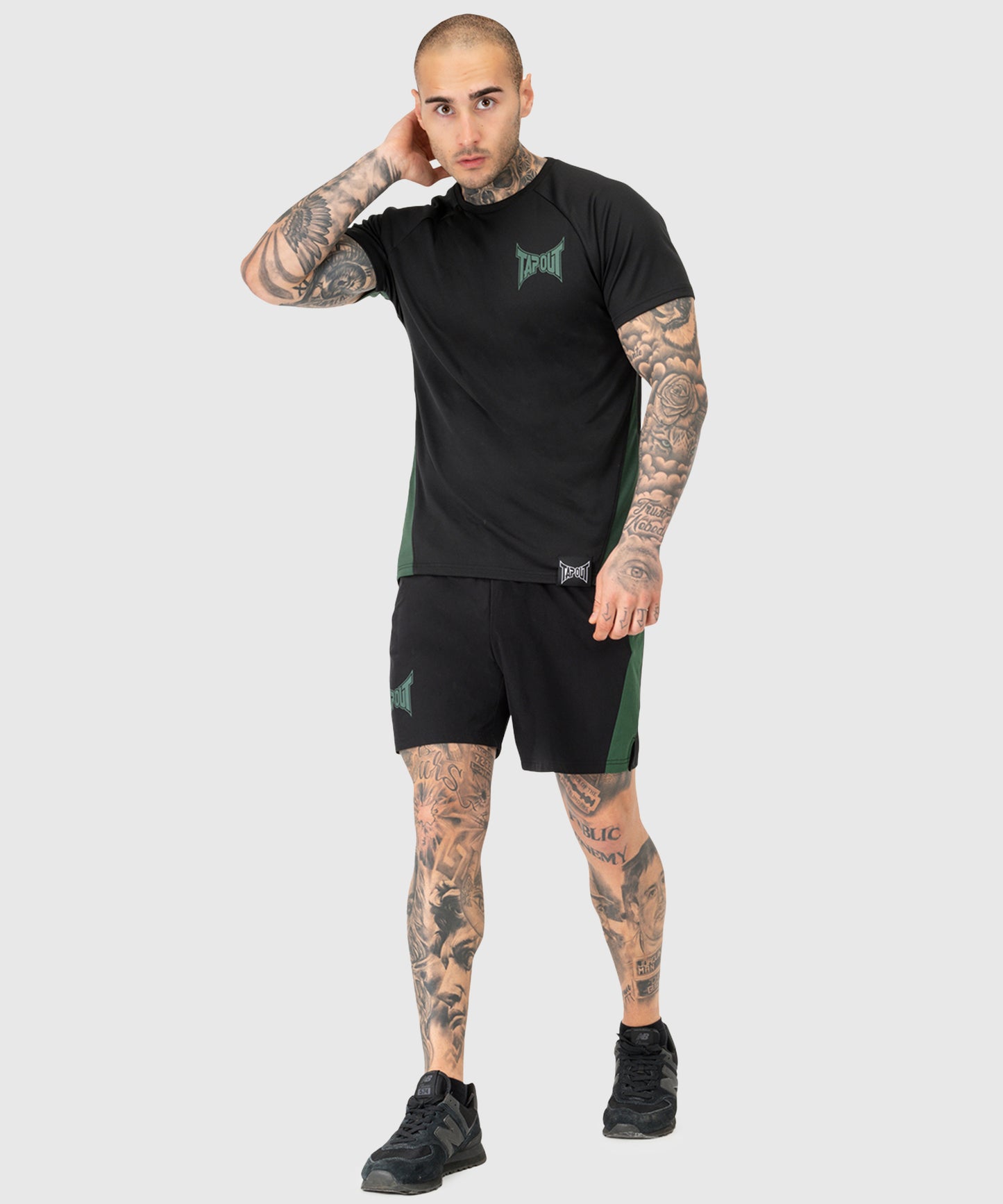 Tapout Training T-Shirt - Schwarz/Grün