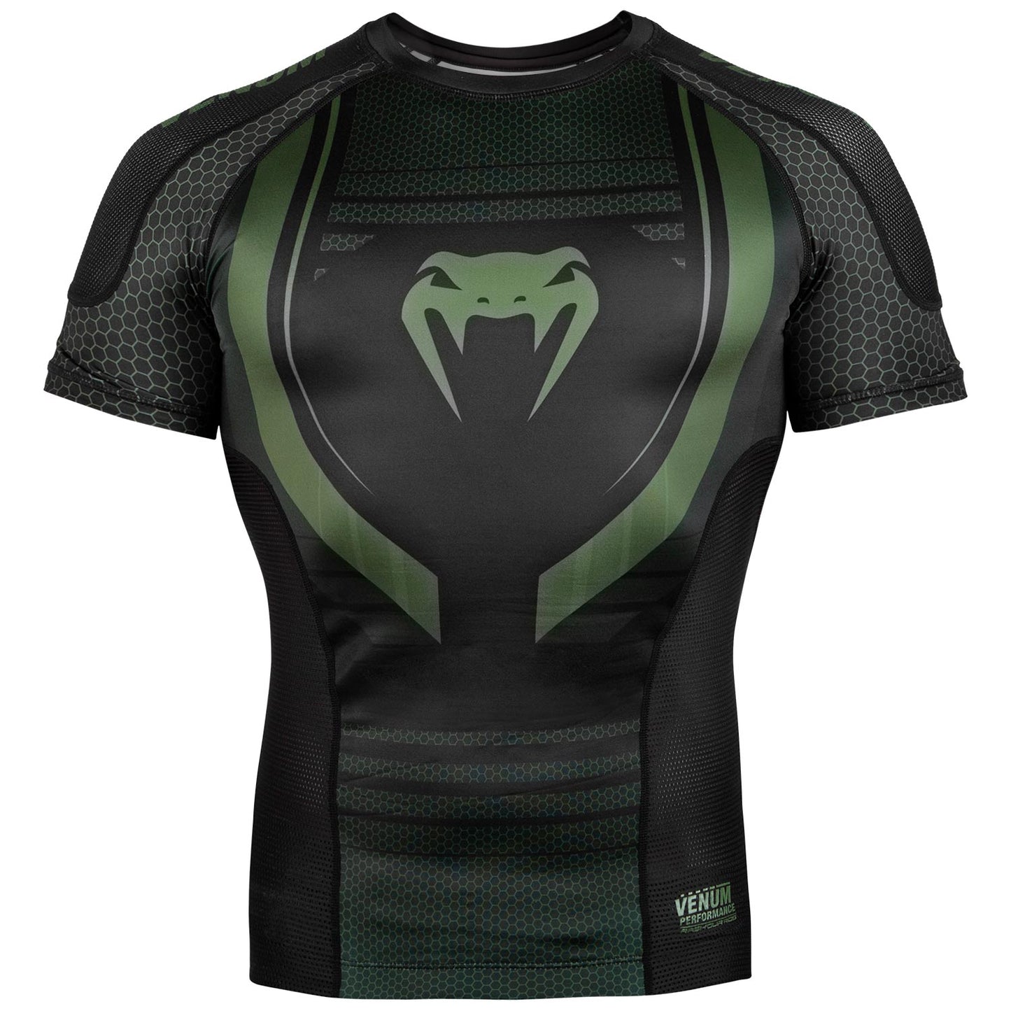 Venum Technical 2.0 Rashguard - Short Sleeves - Black/Khaki - Exclusive