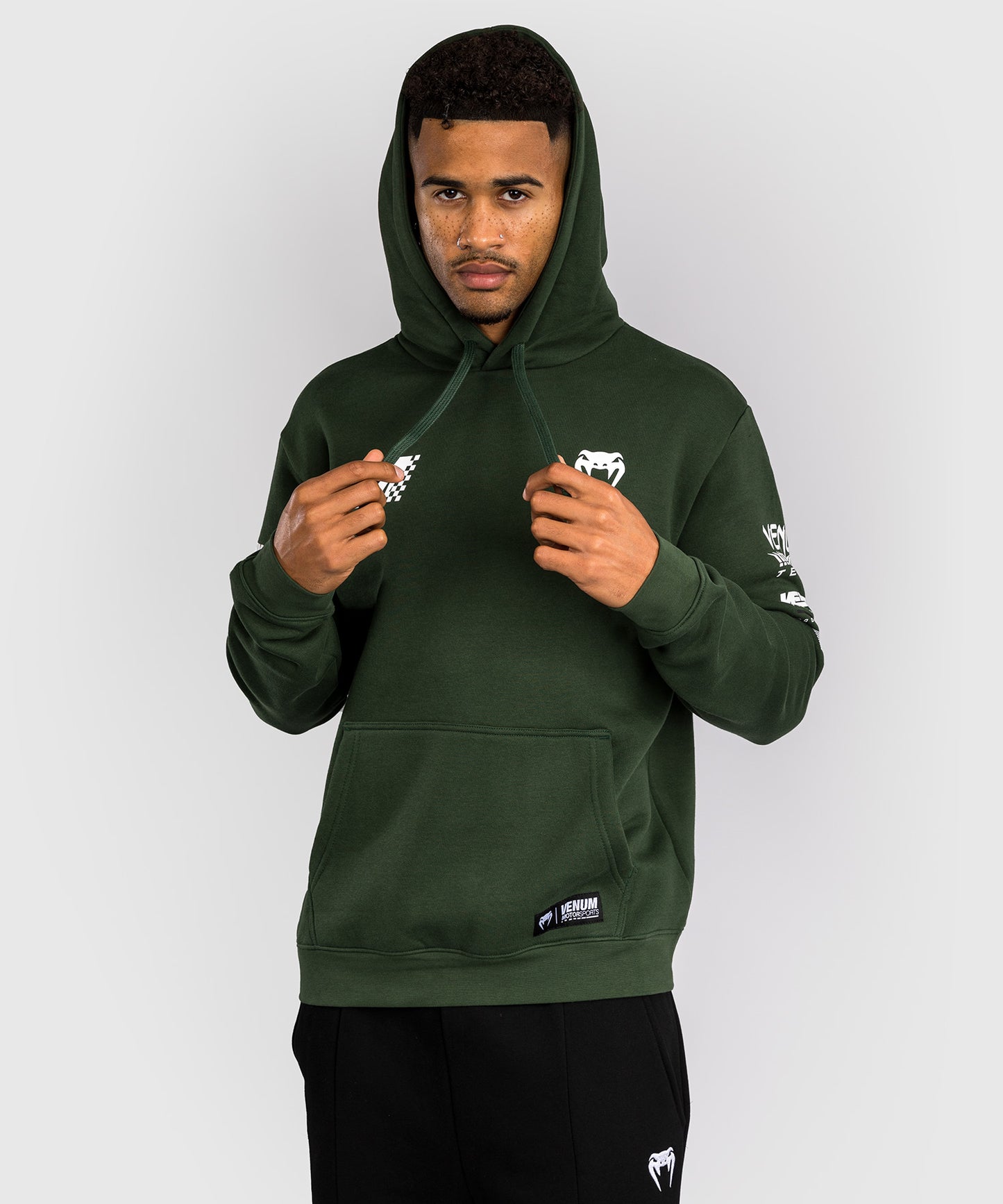 Venum Motorsport Hooded Sweatshirt - Deep Forest