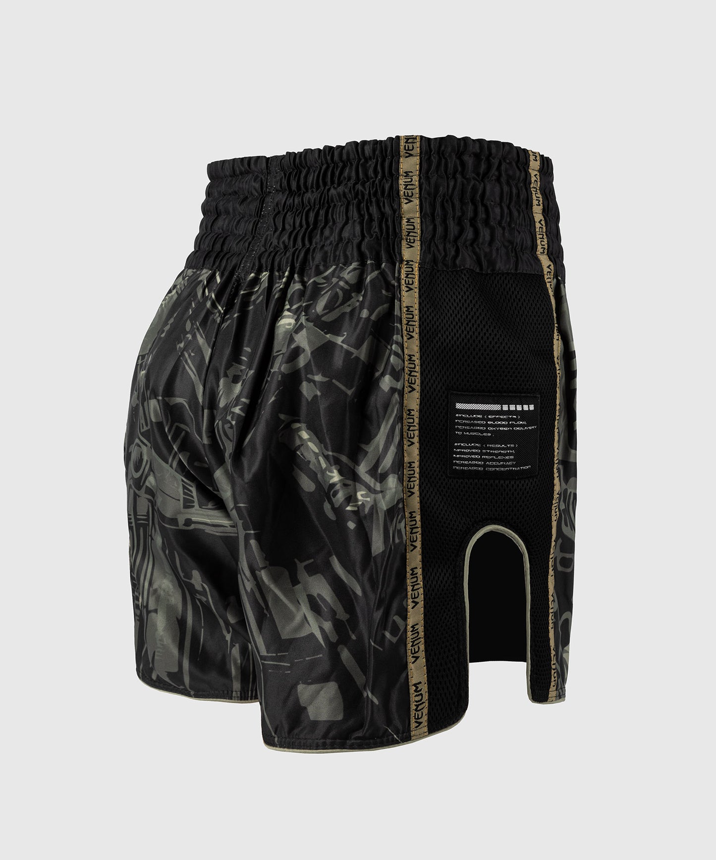 Short de Muay Thai Venum Invader - Noir/Sable
