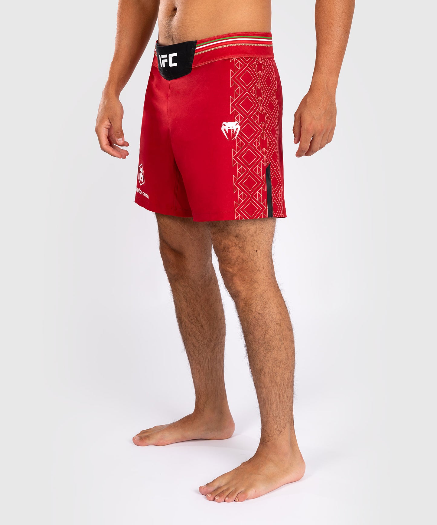 Noche UFC by Venum Authentic Fight Night Short de Combat pour homme - Coupe Courte- Rouge