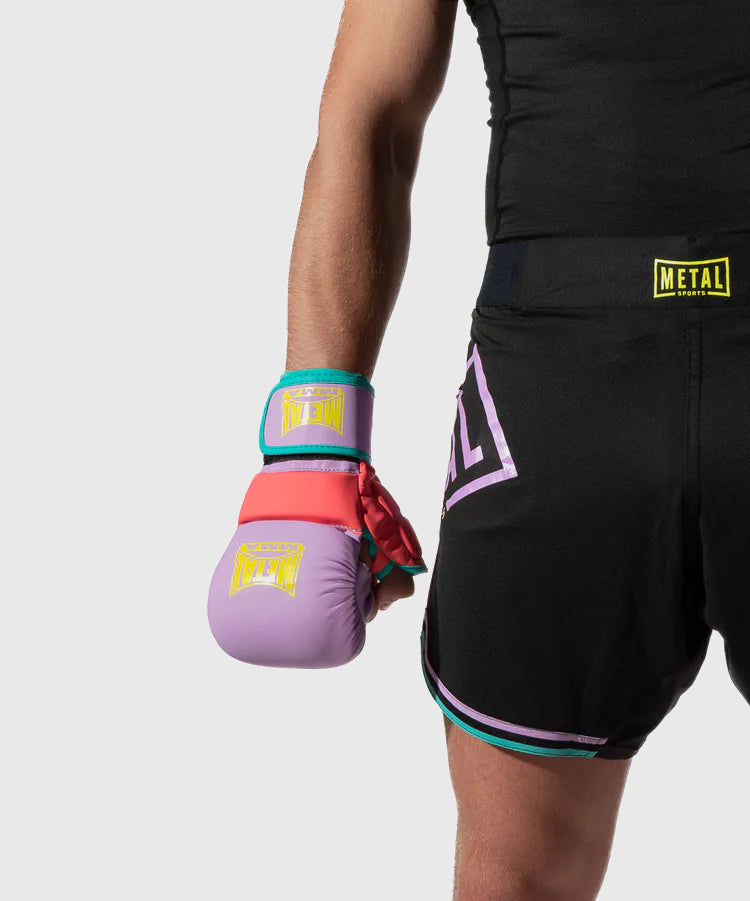 Metal Boxe The Shell MMA Sparring Gloves Post Cutting Treats - Pink