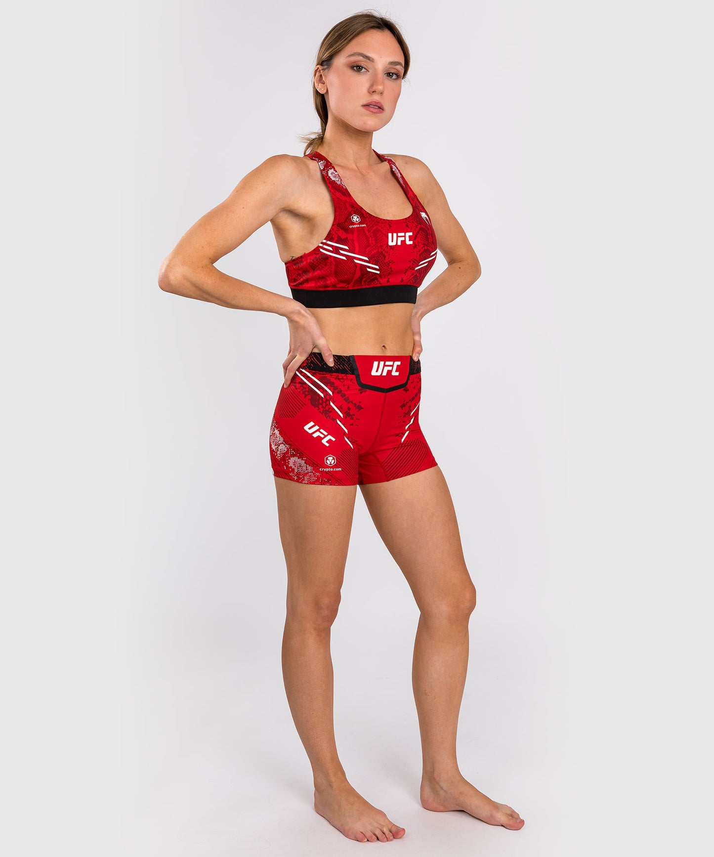 Short de Short de compression Fit pour Femmes UFC Adrenaline by Venum Authentic Fight Night - Rouge