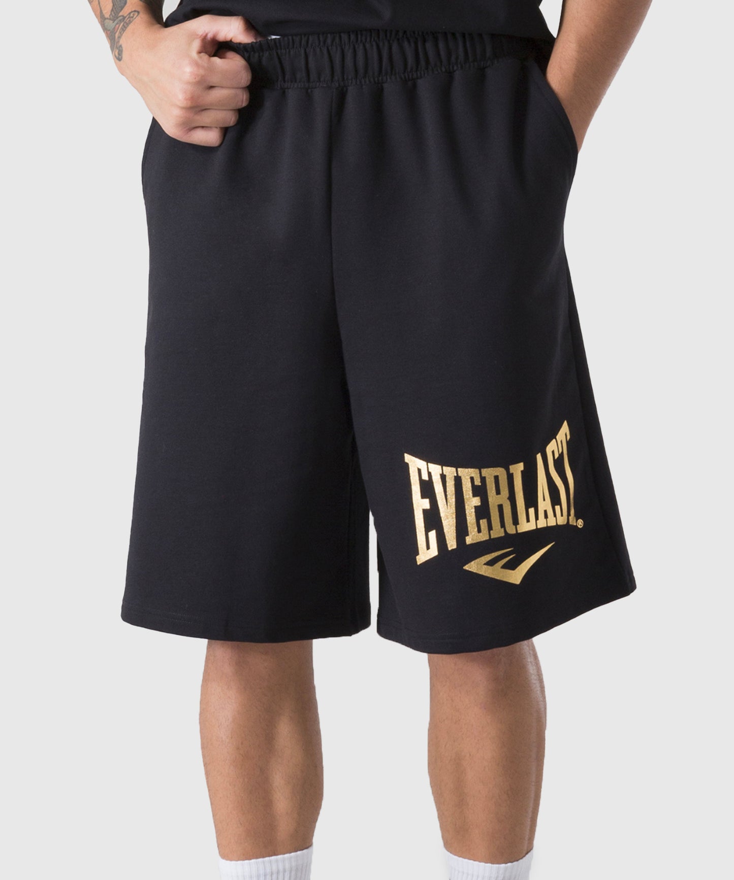 Everlast Classic Cotton Shorts - Black/Gold