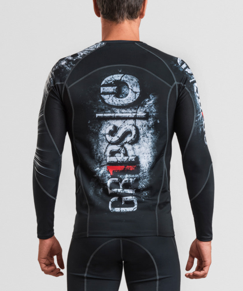 Grips Armadura 2.0 Long Sleeve Rashguard - Skull Black