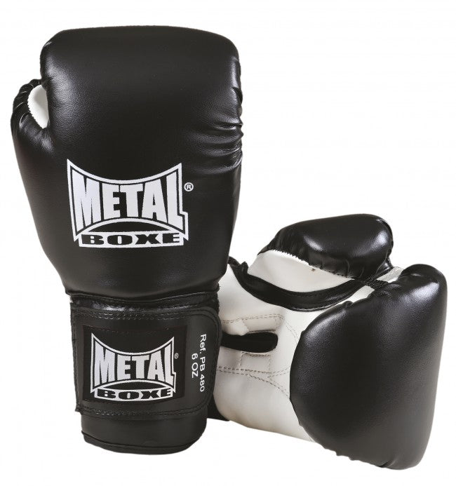 Gants de boxe enfant multiboxe Metal Boxe – Noir