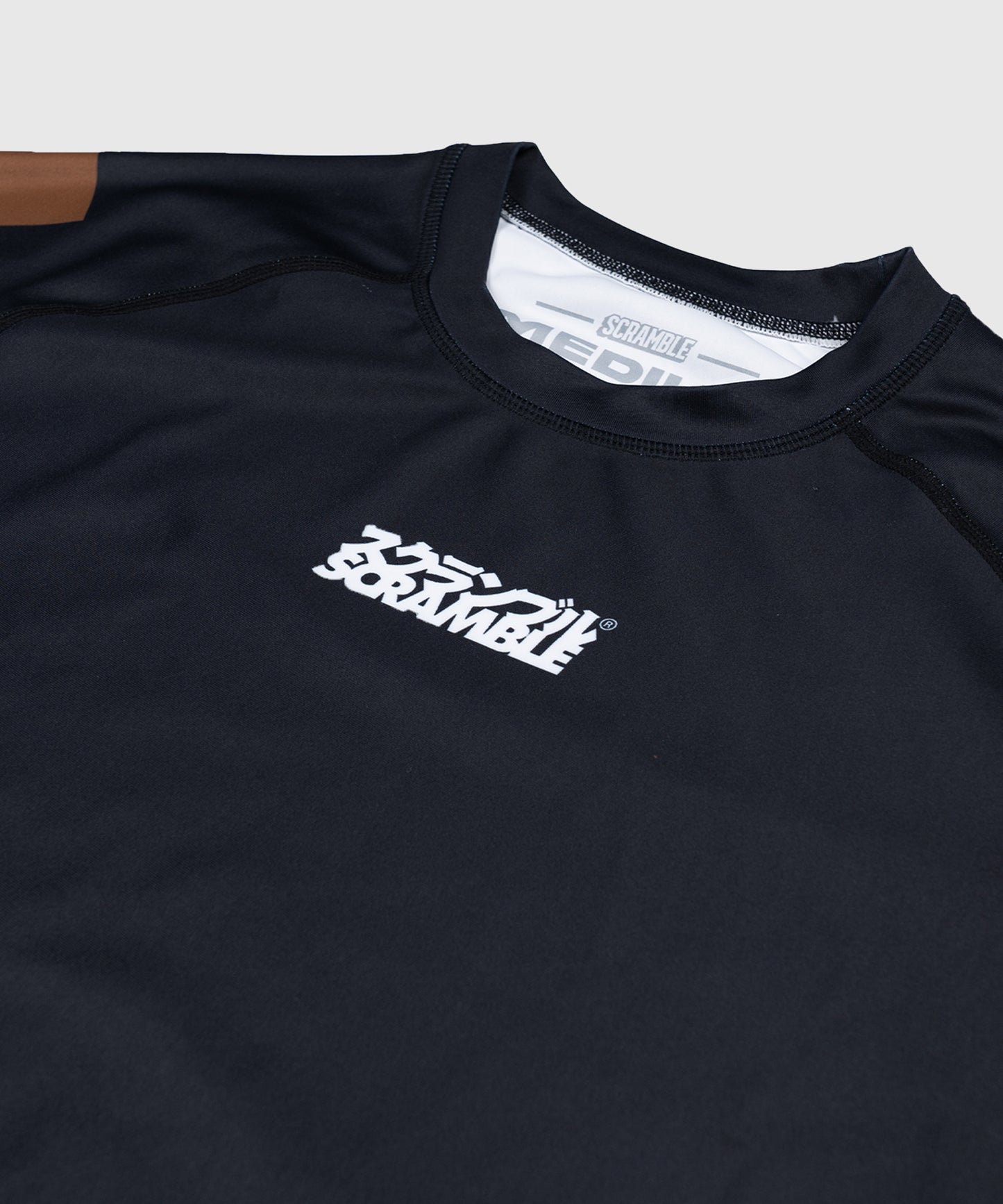 Rashguard Mit Kurzen Ärmeln Scramble Ranked - Braun