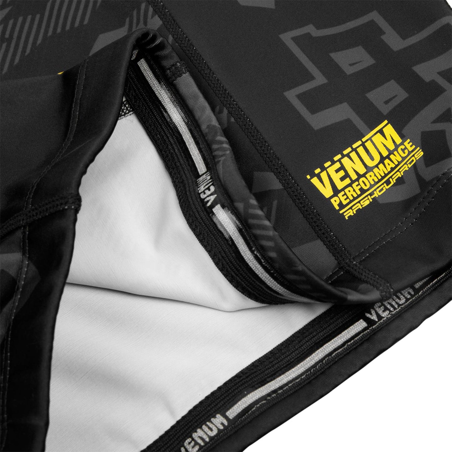 Rashguard Venum Okinawa 2.0 - Manches courtes - Noir/Jaune