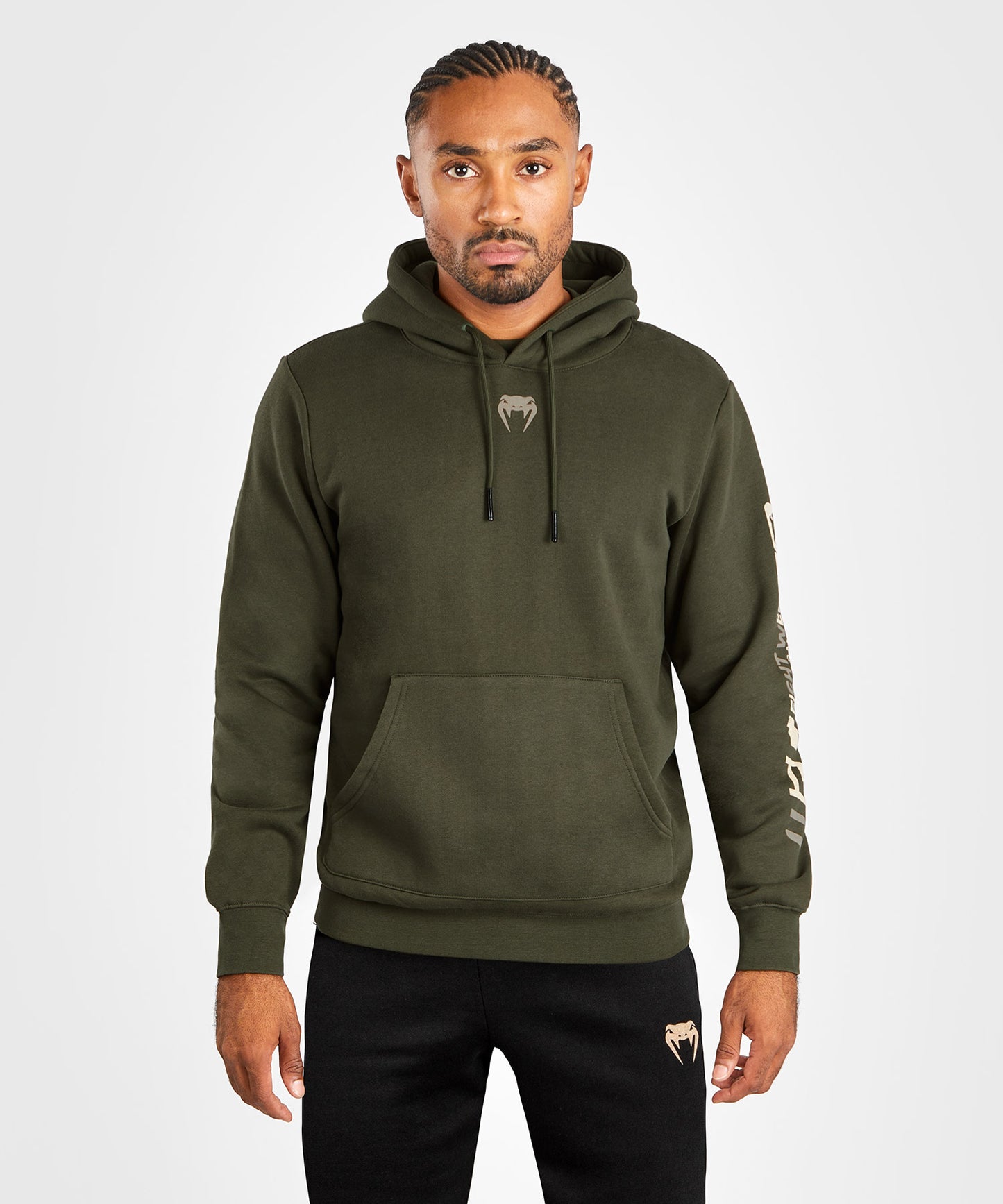 Sweatshirt à capuche pour Hommes UFC Adrenaline by Venum Fight Week - Kaki