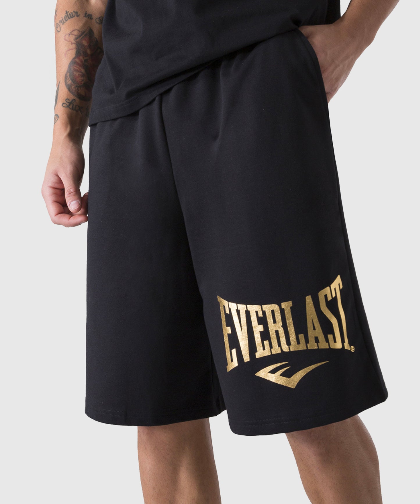Everlast Classic Cotton Shorts - Black/Gold