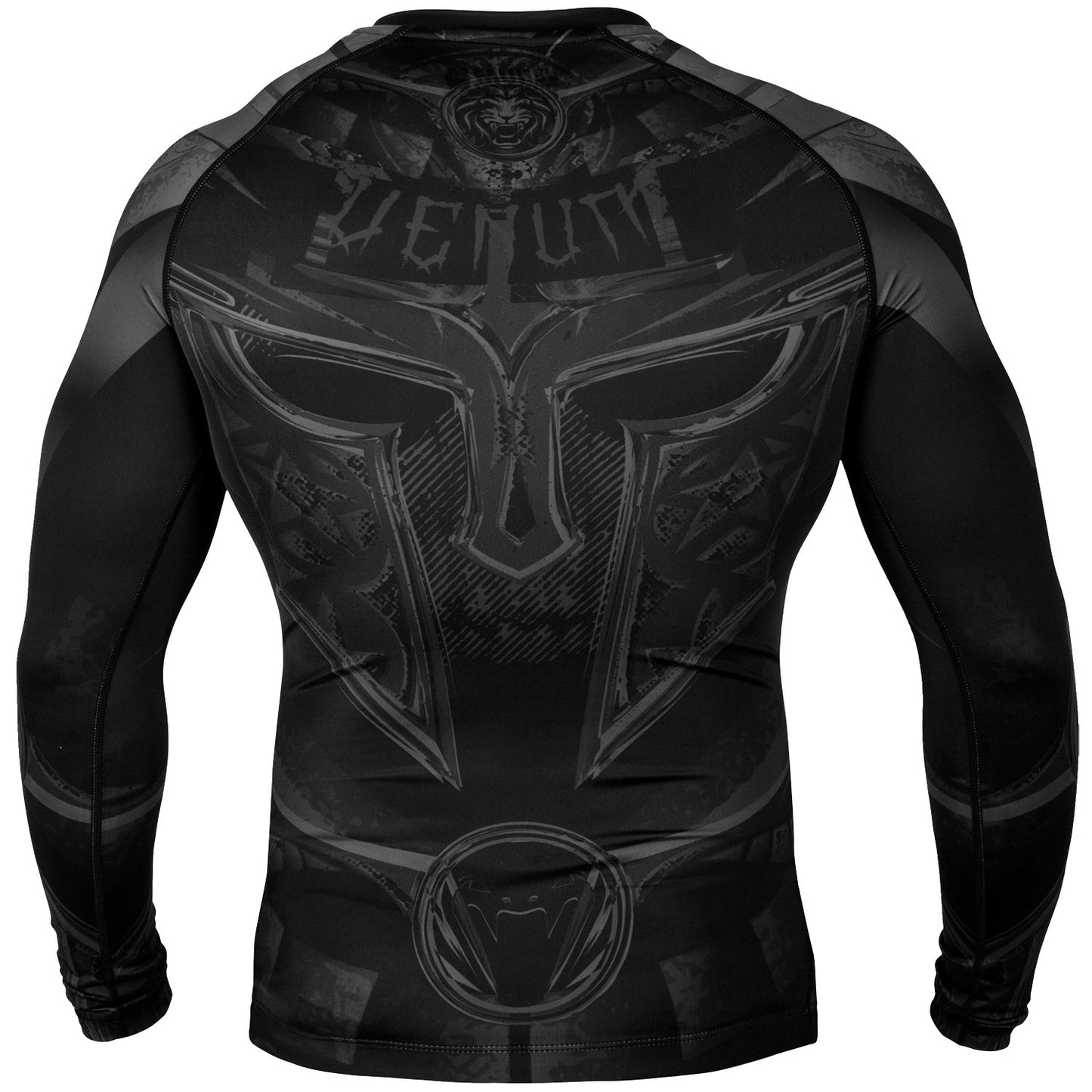 Rashguard Venum Gladiator 3.0 Long Sleeve - Black/Black - Exclusive