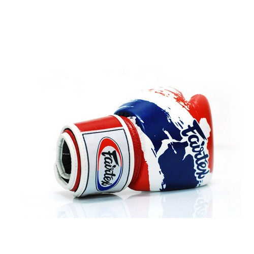 Gants de Boxe Fairtex "Thai Pride" - Blanc/Bleu/Rouge