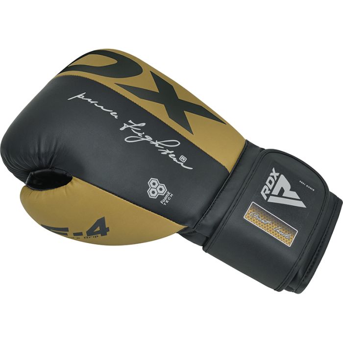 Gants de Boxe F4 RDX - Noir/Or