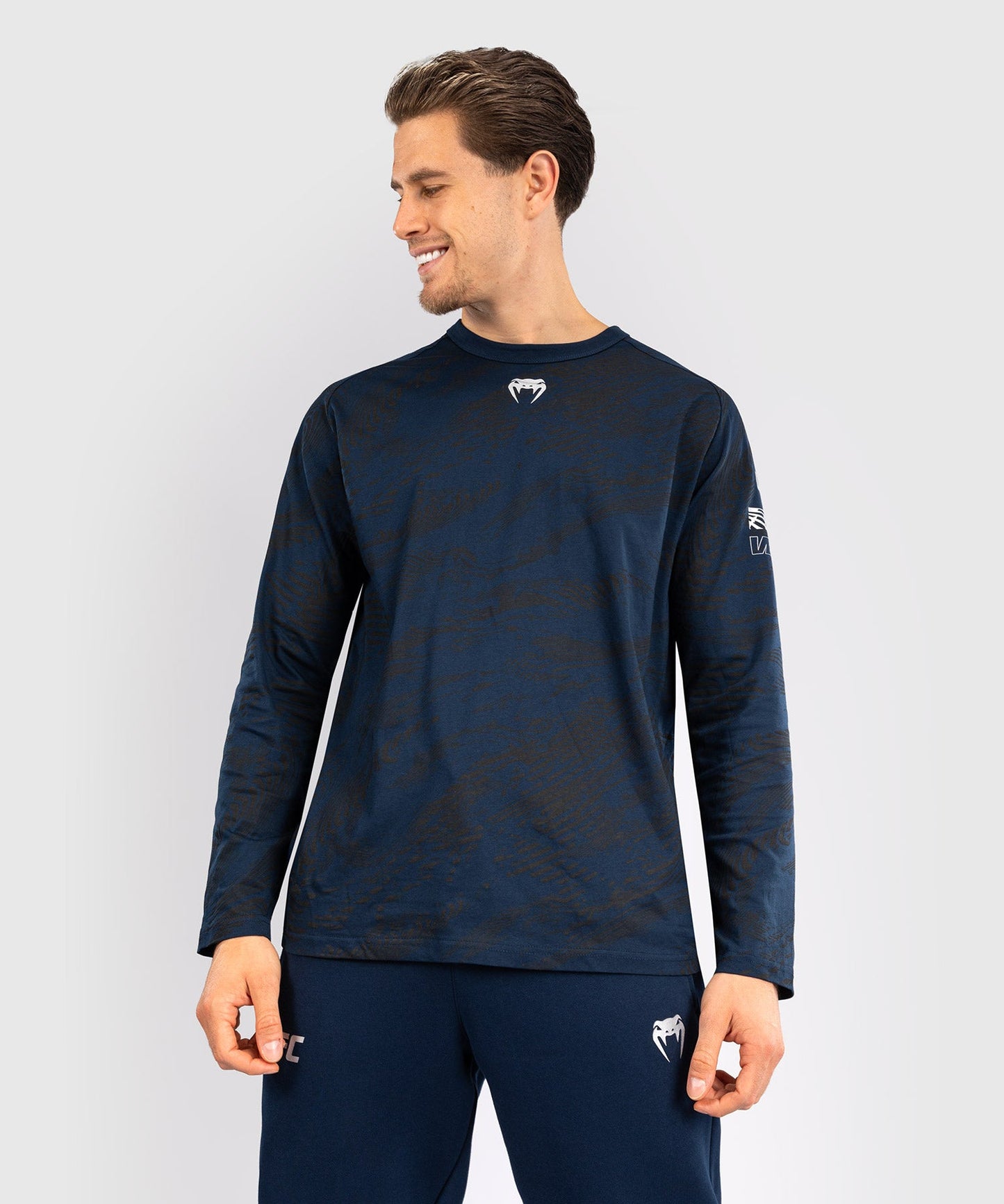 UFC Fusion by Venum Fight Week Men's Long Sleeve T-Shirt - Ocean Blue