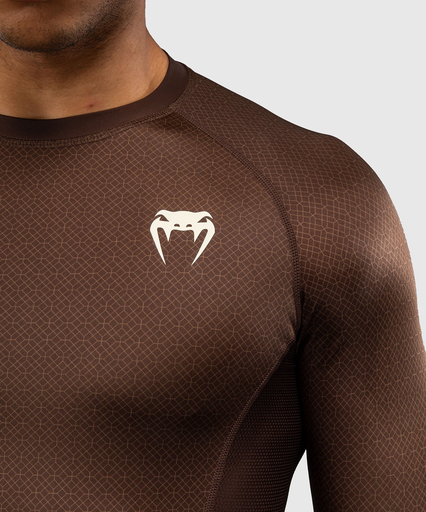 Venum x Roger Gracie Academy Long Sleeve Rashguard - Dark Brown
