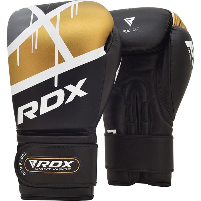 RDX F7 EGO Boxing Gloves – Black/Gold