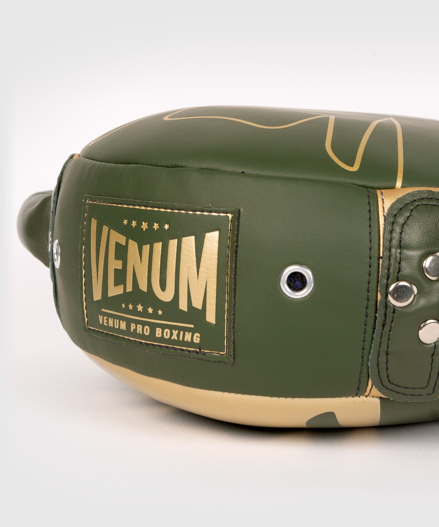 Venum Pro Boxing Mini Rundschild - Khaki/Gold