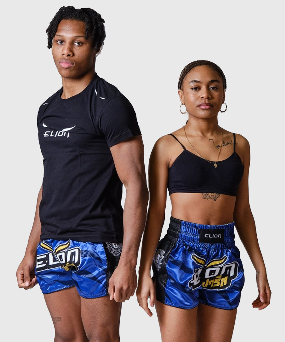 Short De Muay Thai Elion Raja - Bleu Marine