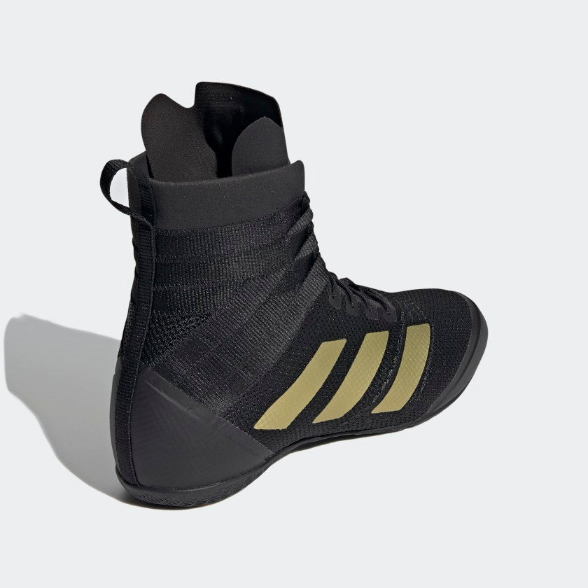Chaussures de boxe Adidas Speedex 18 - Noir/Or Mat