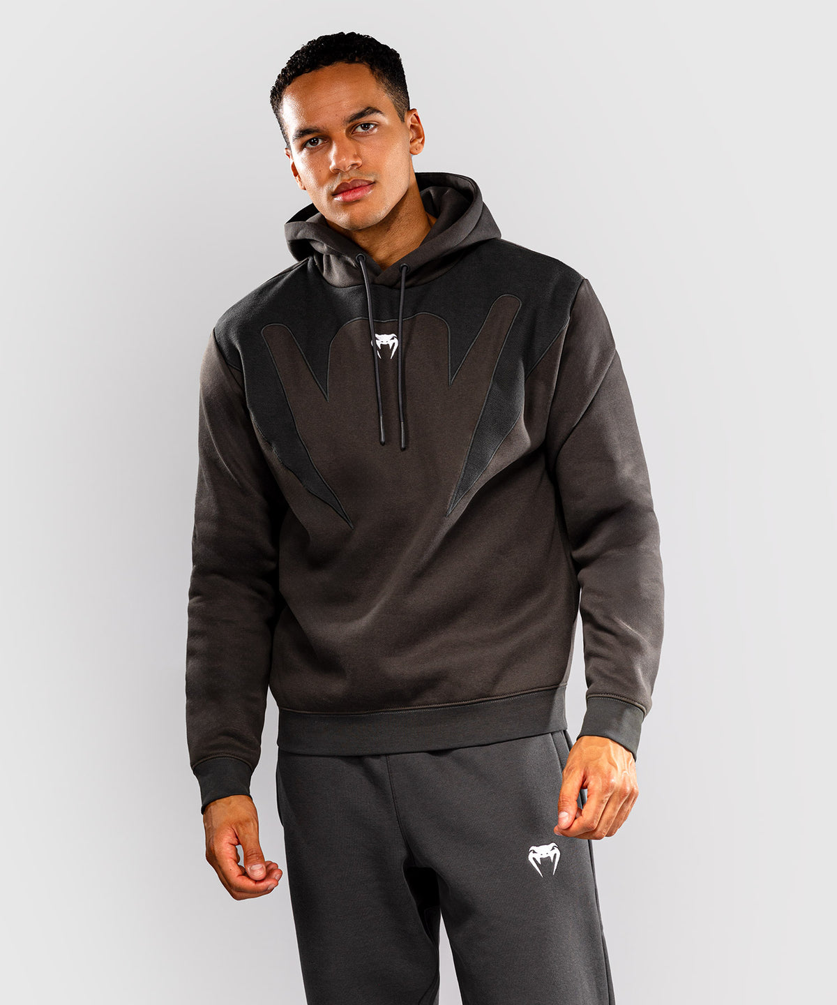 Venum Attack Fleece & Weave Hoodie - Grey