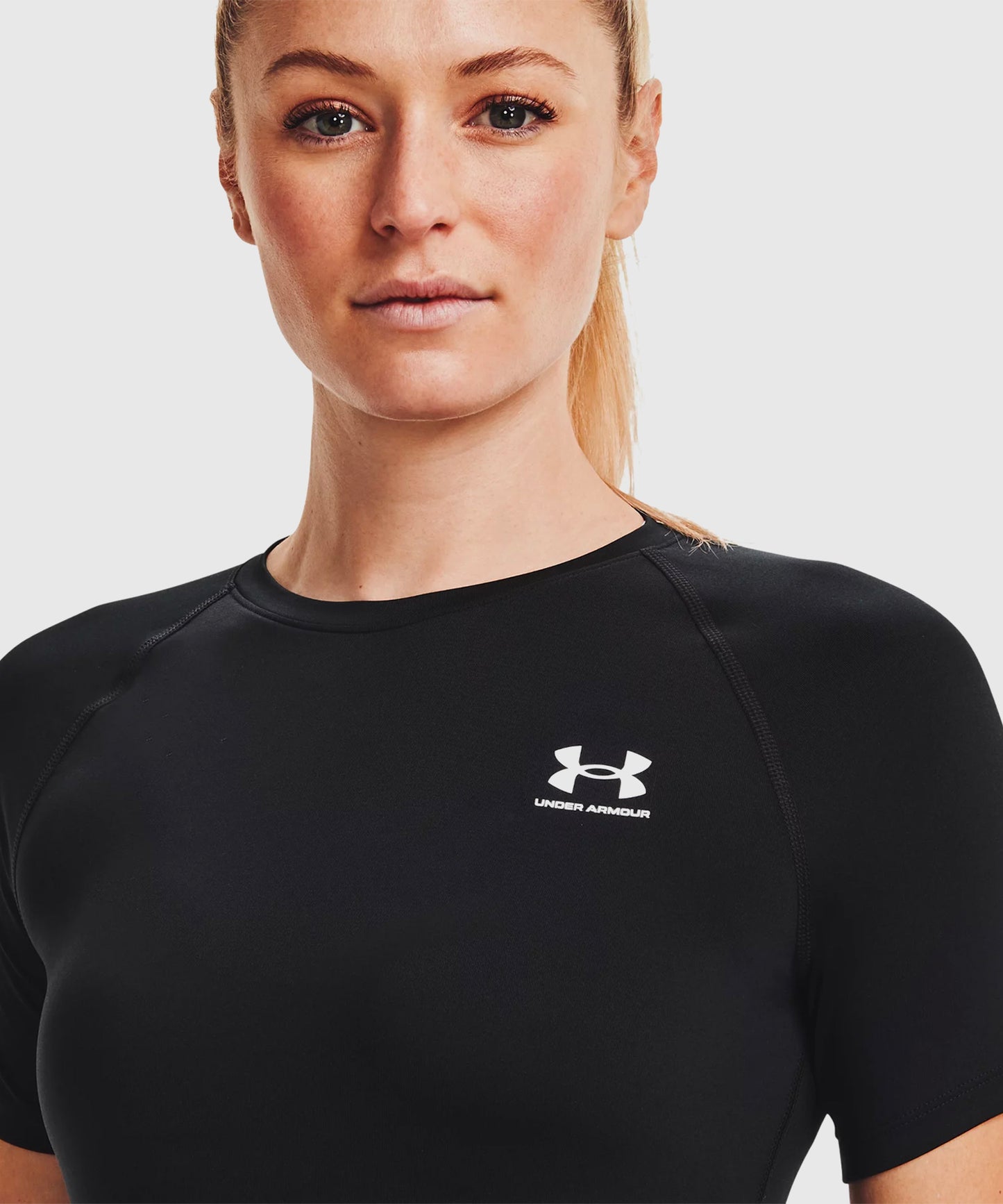 Tee-Shirt Under Armour Heatgear® Pour Femme - Noir/Blanc