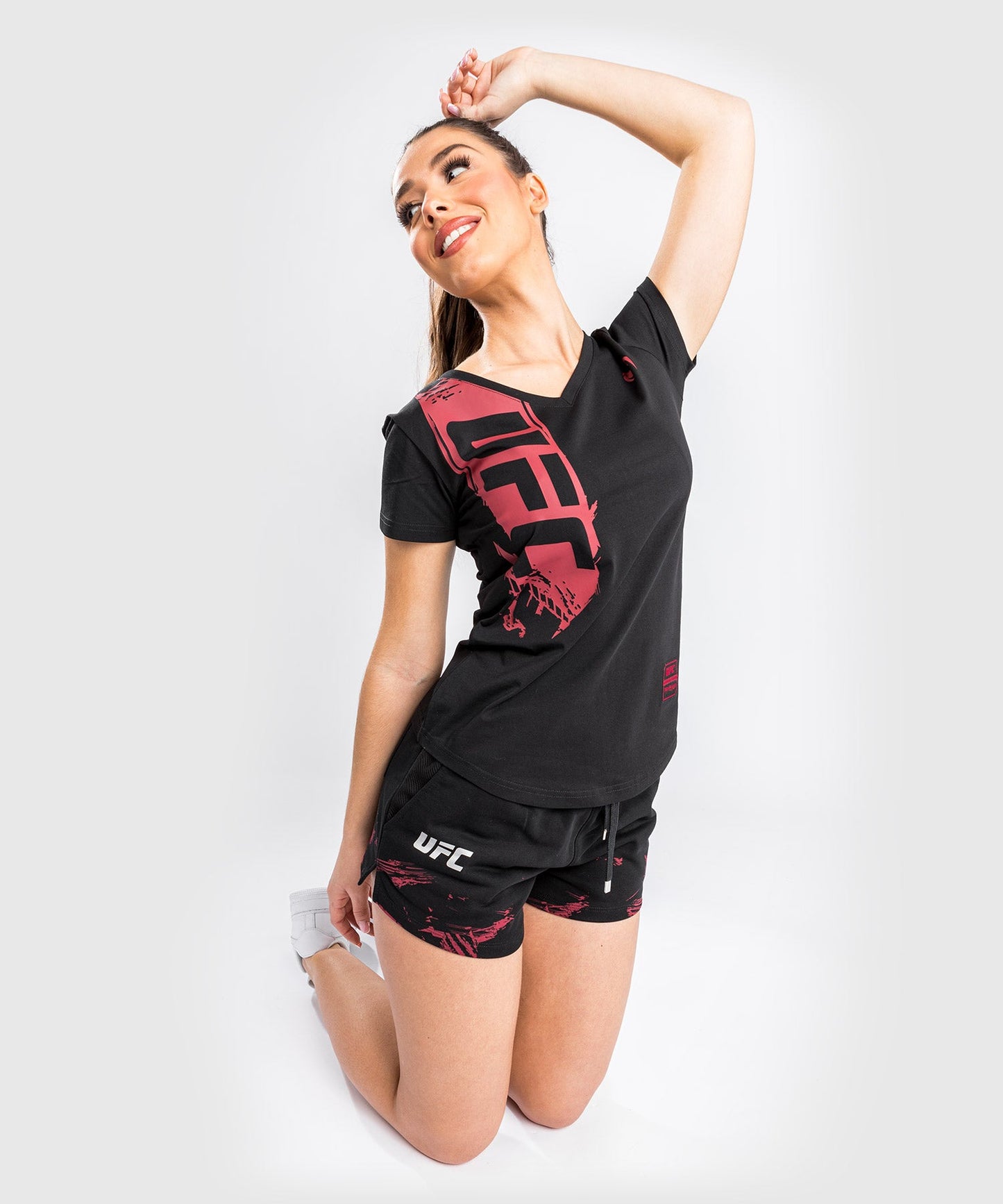 T-Shirt UFC Venum Authentic Fight Week 2.0 - For Women - Black/Red