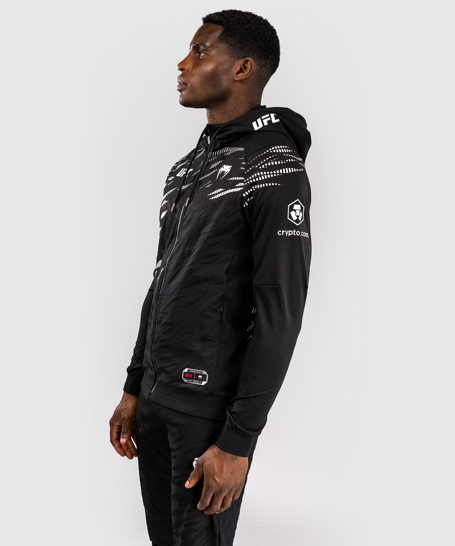 Veste à Capuche pour Hommes UFC Fusion by Venum Personnalisé Authentic Fight Night - Noir