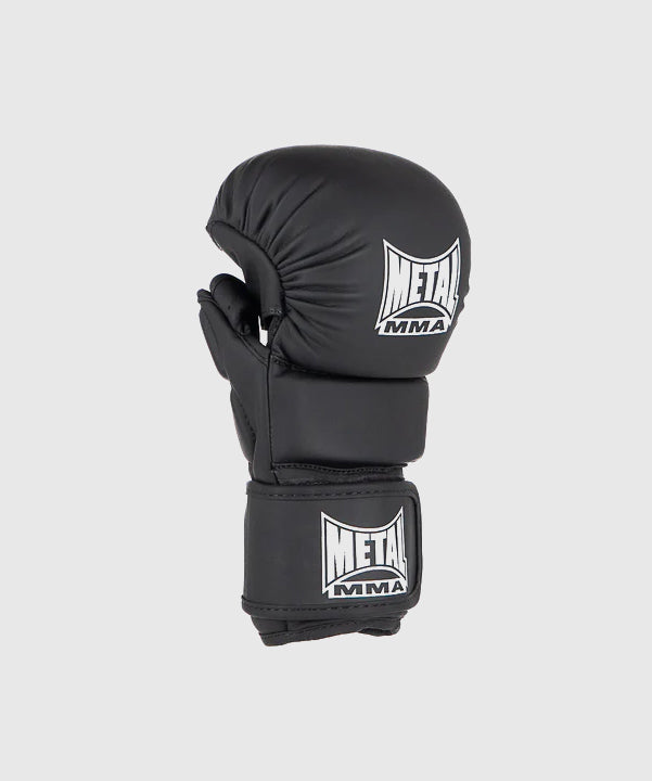 The Shell Sparring Metal Boxing Mma Gloves - Black