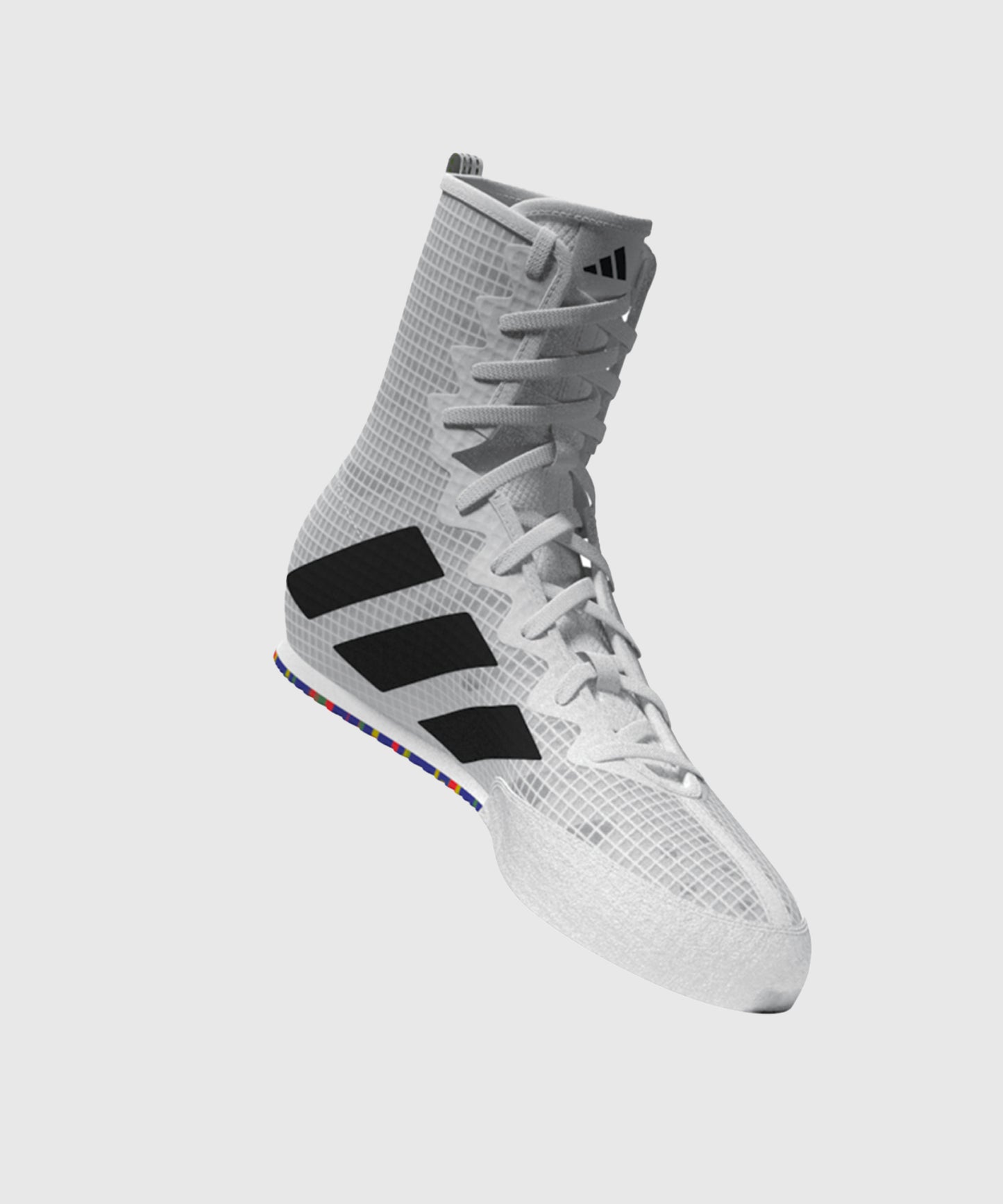 Adidas Box Hog Iv Olympique Boxing Shoes White/Black – Dragon Bleu