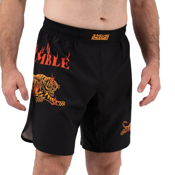 Fightshort Scramble Burning Tiger - Noir