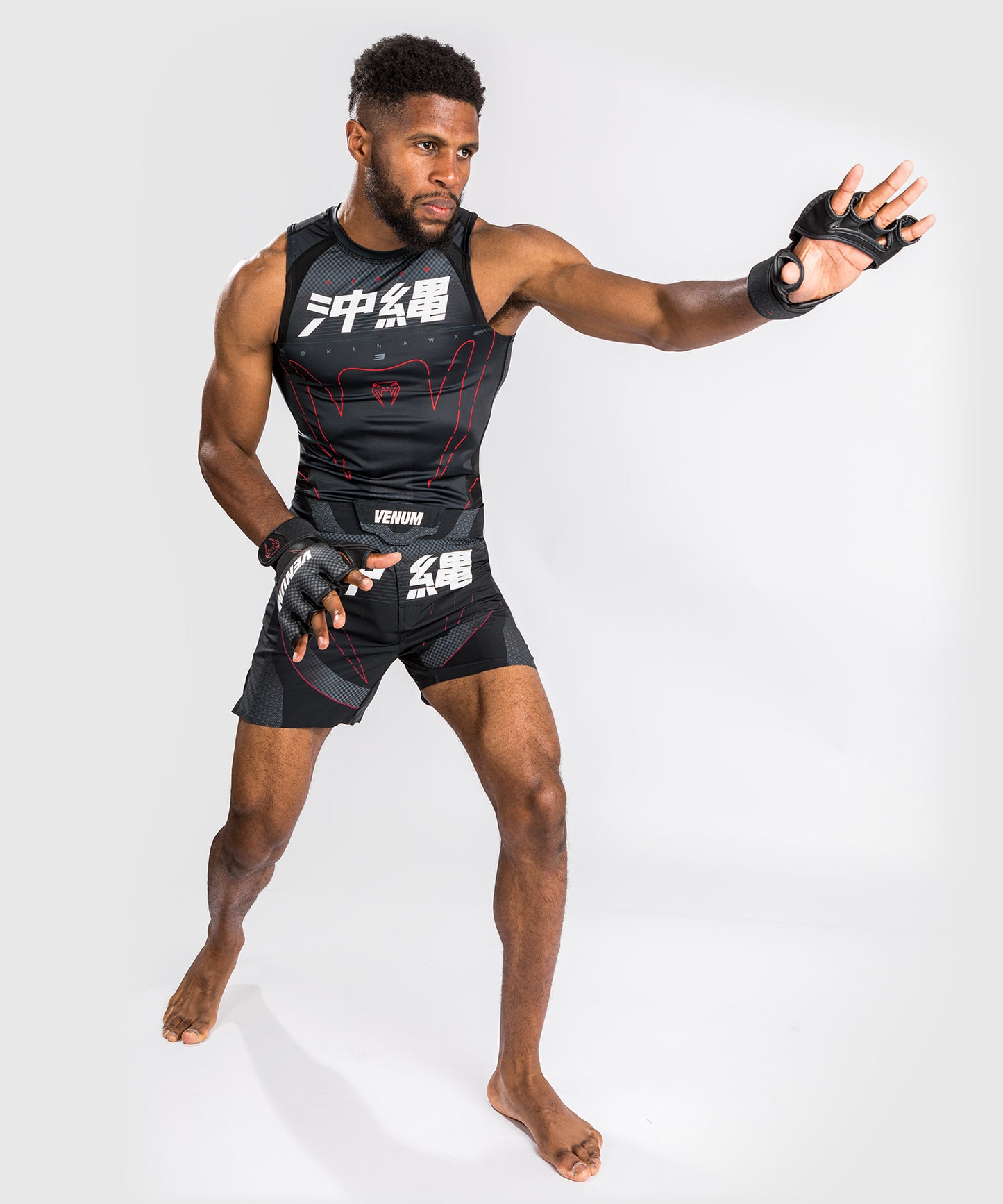 Venum Okinawa 3.0 Fightshorts - Schwarz/Rot