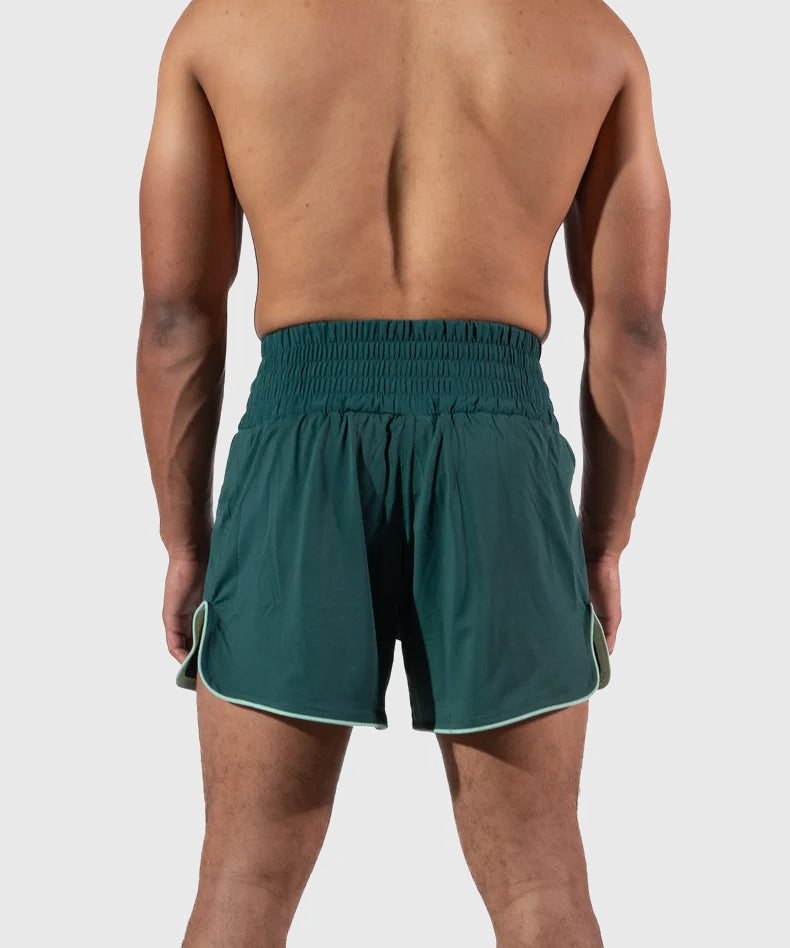 Metal Boxe One Deep Waters Pantalones de Muay Thai - Verde