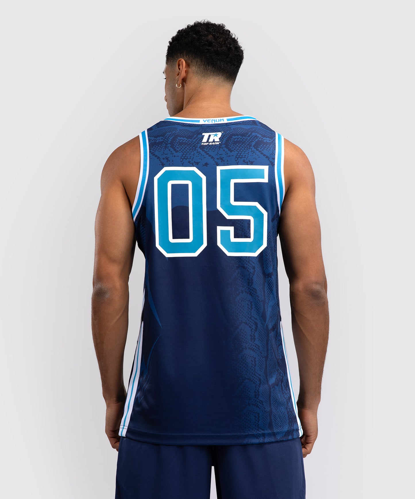 Maillot de Basket Venum x Top Rank Original pour Hommes - Bleu Marine