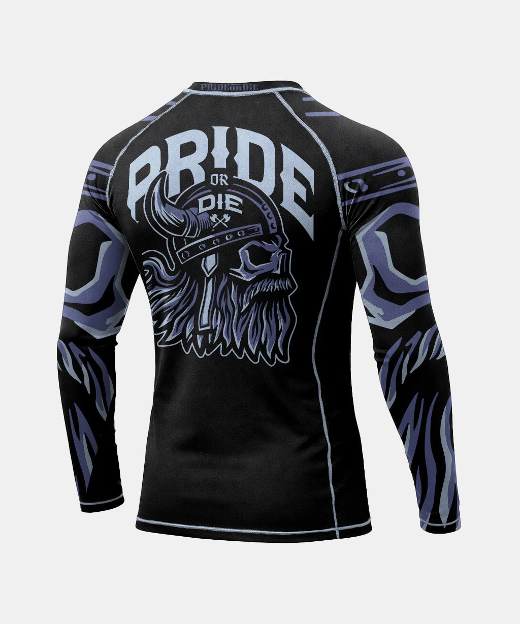Pride Or Die Brotherhood V.2 Rashguard a Maniche Lunghe - Nero