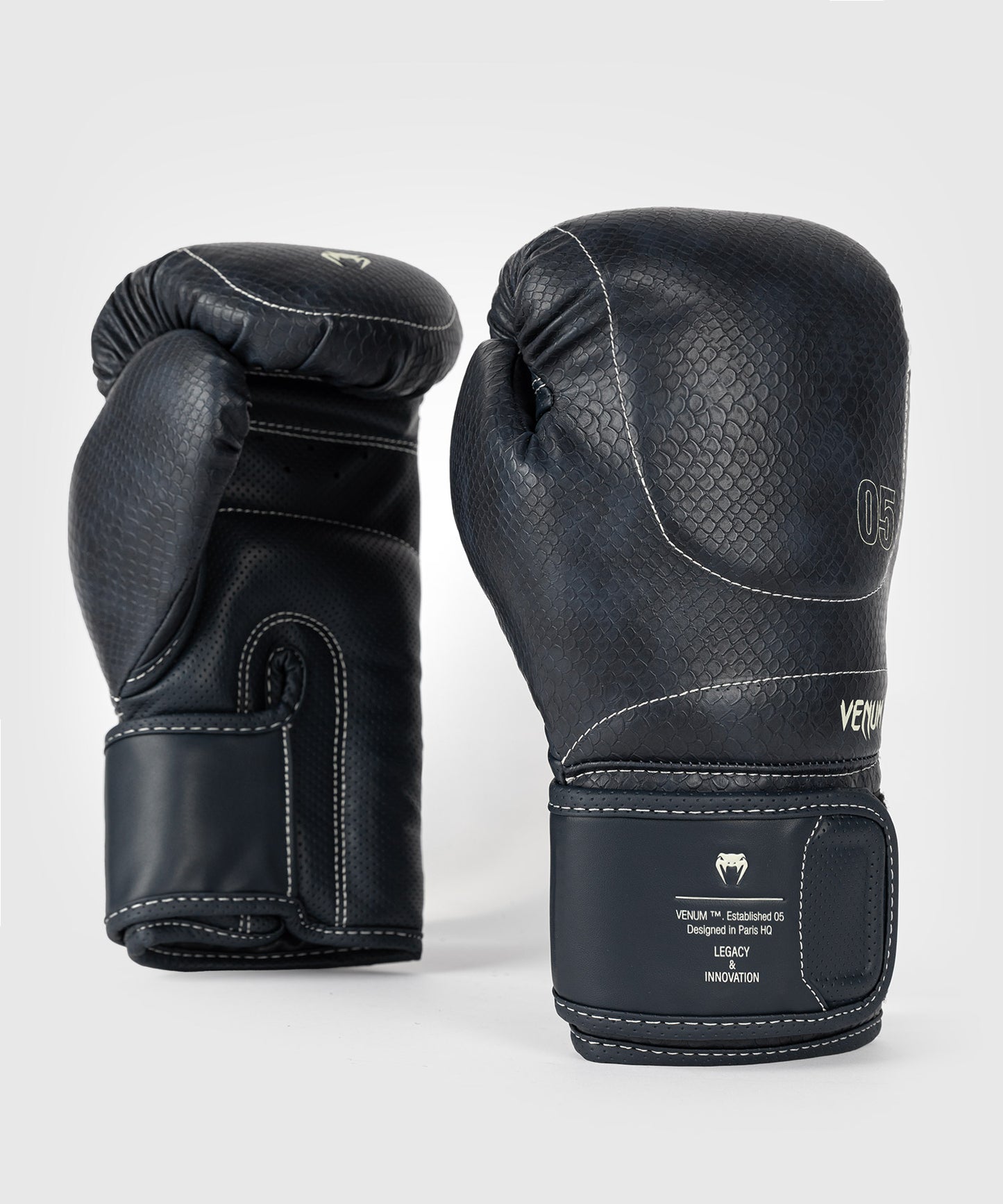 Venum Impact Evo Scales Boxing Gloves - Midnight Blue