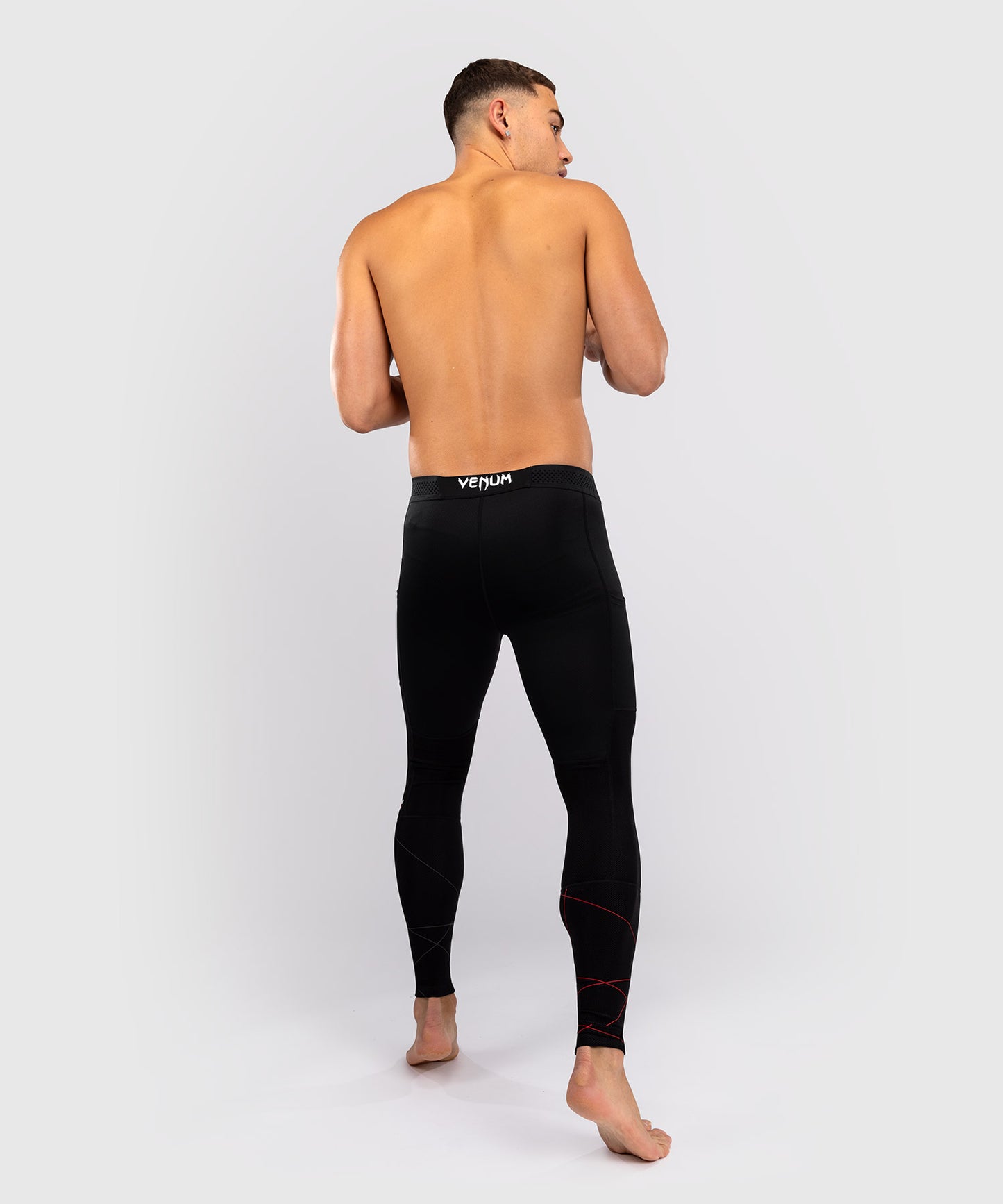 Venum Tactical XT Compression Pants - Black/Fire Red