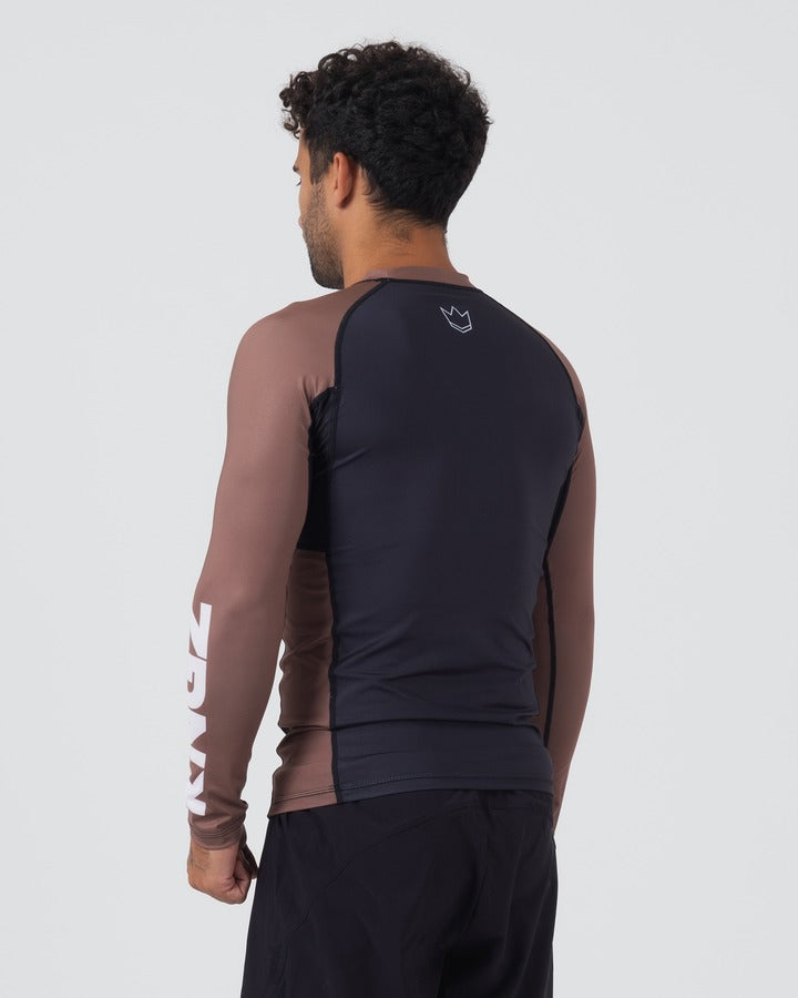 Rashguard À Manches Longues Kingz Ranked Performance V2 - Marron