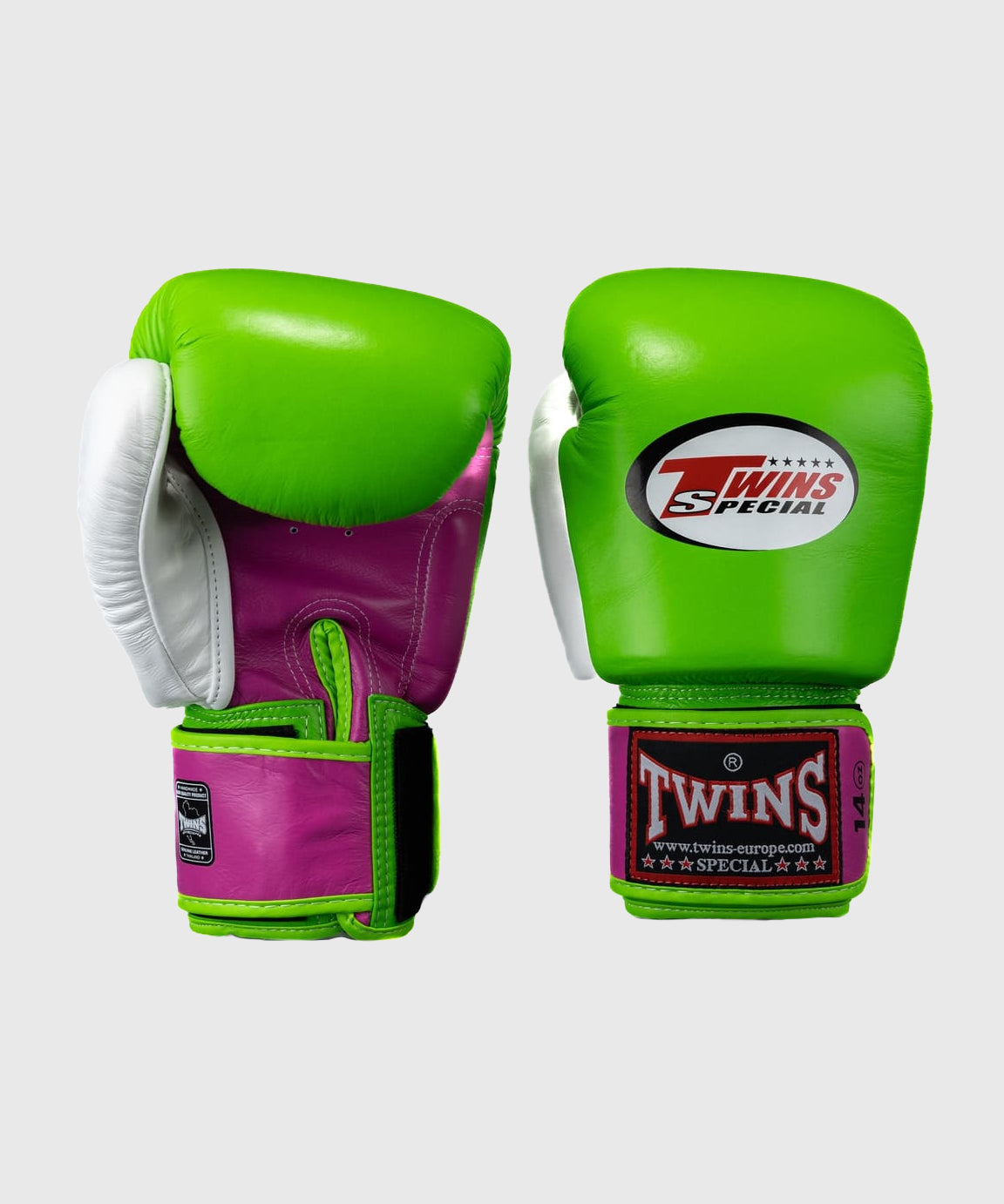 Gants De Boxe Twins Bgvl4 - Vert/Violet/Blanc