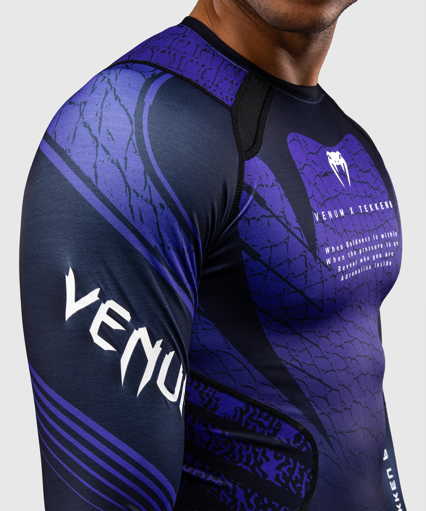 Venum x TEKKEN 8 Long Sleeve Rashguard - Kazuya - Black/Purple