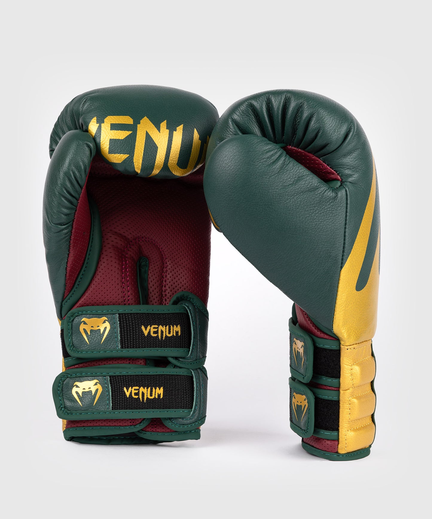 Venum Reverso Boxing Gloves - Emerald / Gold