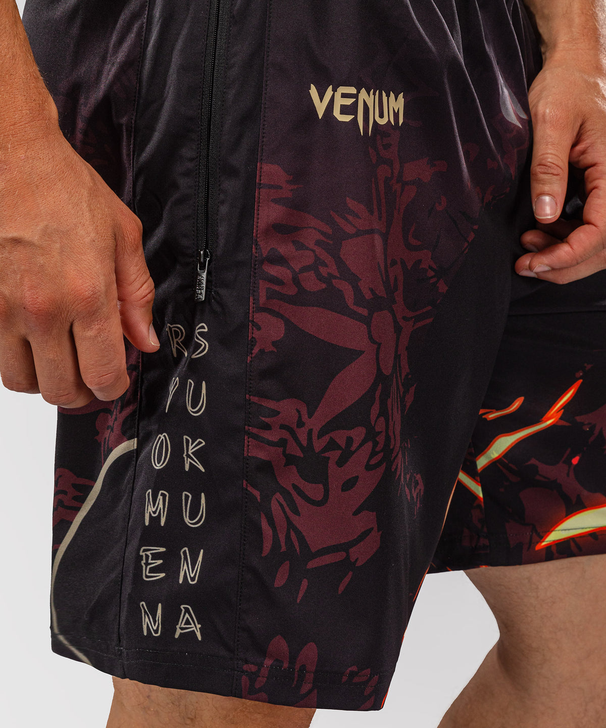 Jujutsu Kaisen x Venum Sukuna Short de Entrenamiento – Negro/Arena