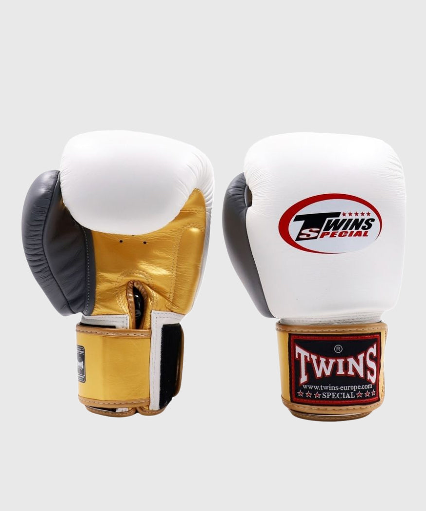 Gants De Boxe Twins Bgvl4 - Or/Blanc/Gris