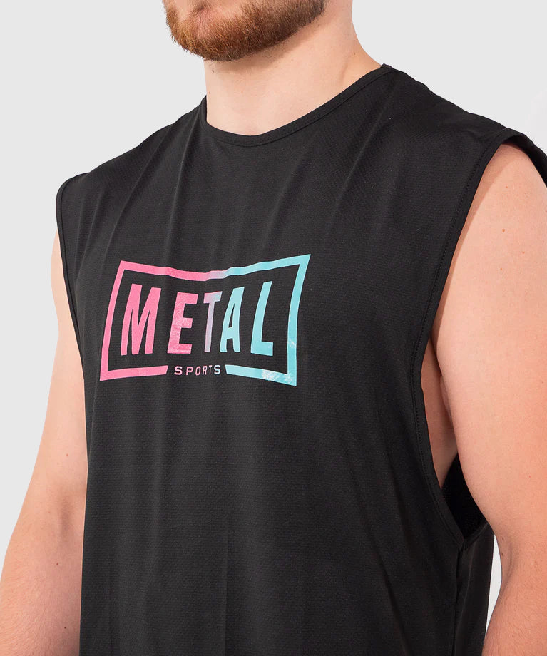 Miami Metal Boxing Tank Top - Black