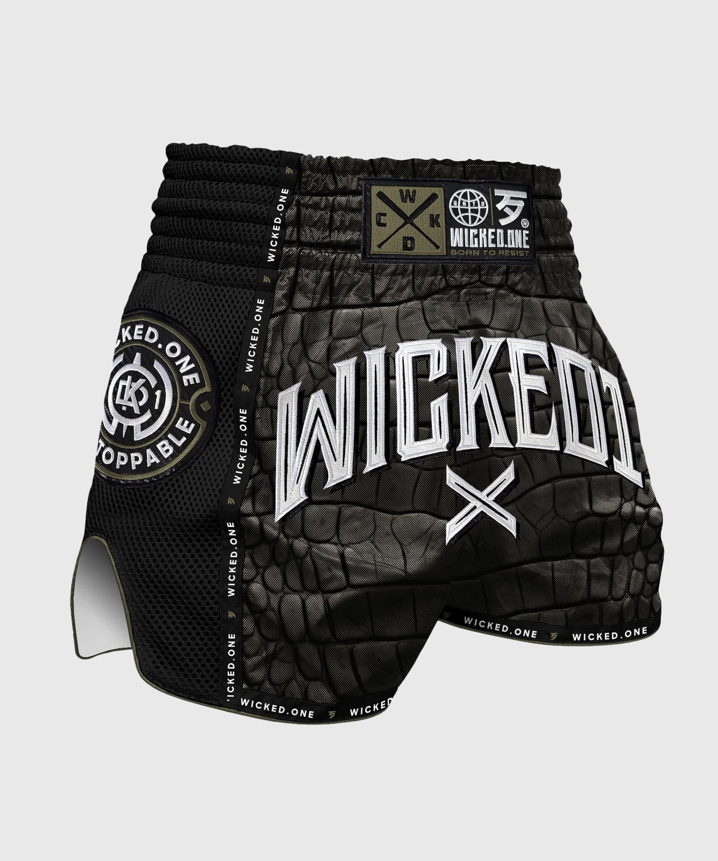 Wicked One Caïman Muay Thai Shorts - Khaki