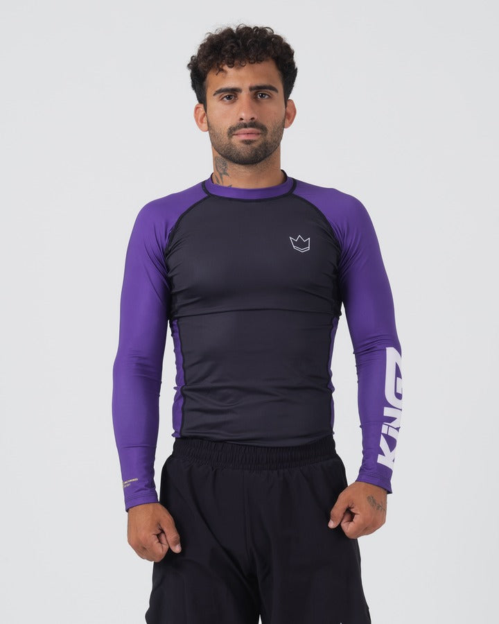 Rashguard À Manches Longues Kingz Ranked Performance V2 - Violet